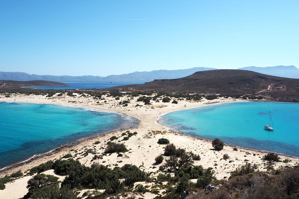 isla Elafonisos en Grecia