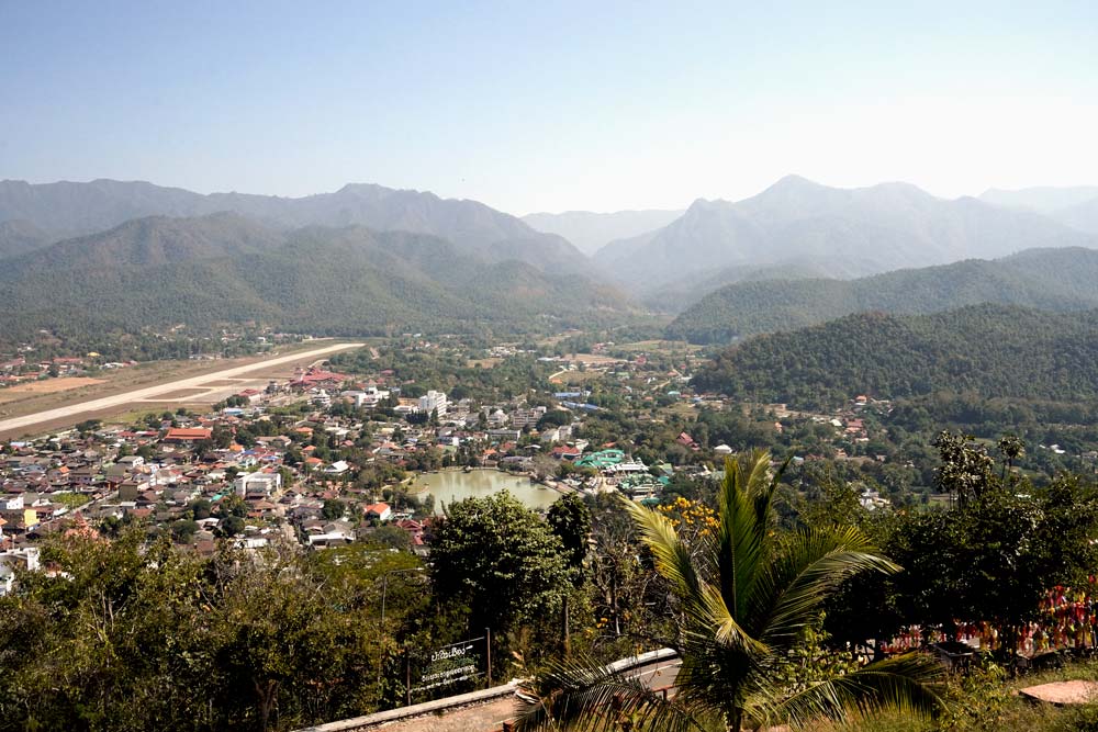 vista aérea de Mae Hong Son