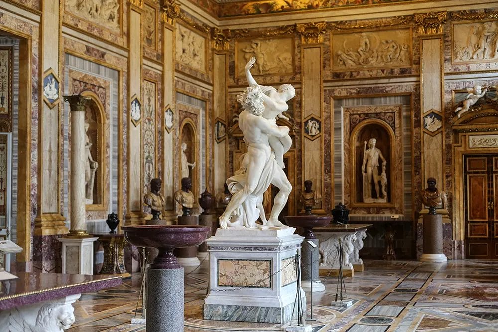 El rapto de Proserpina en la Galería Borghese de Roma