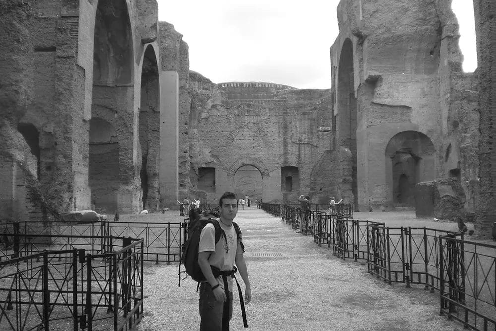 Rober en las Termas de Caracala