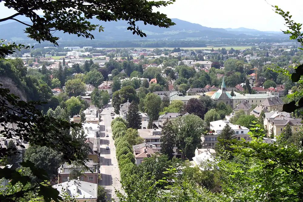 que hacer en Salzburgo vistas desde la Colina Mönchsberg