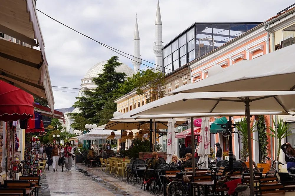 calle peatonal en Shkodra
