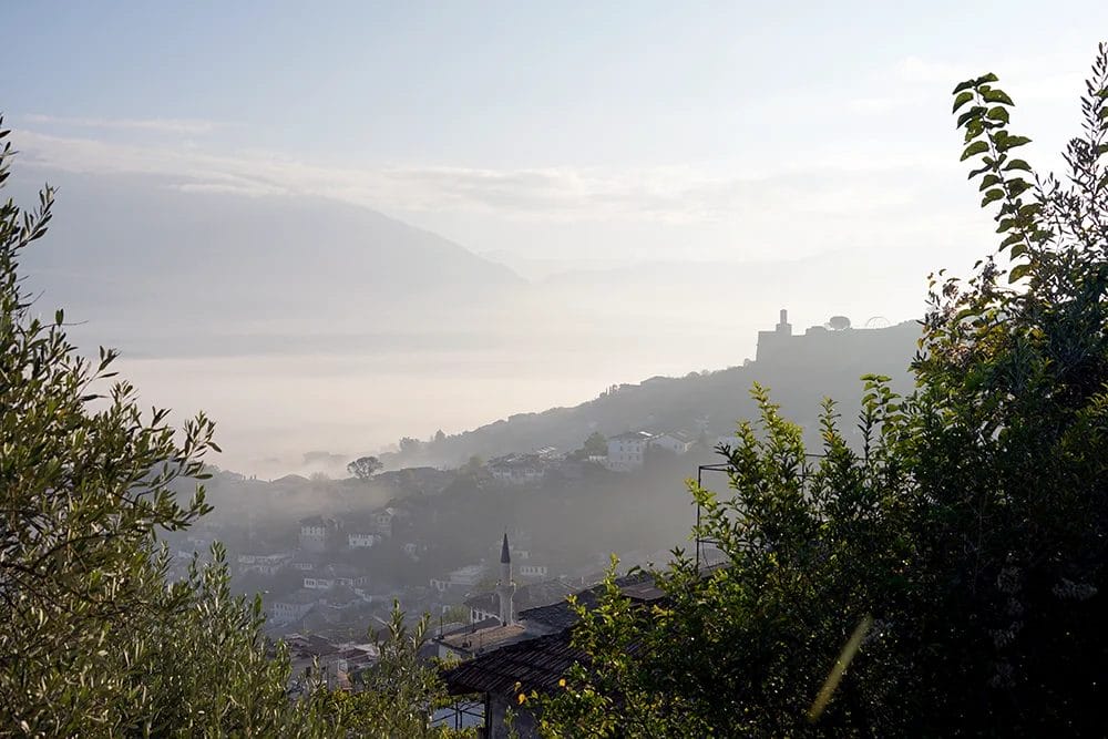 mirador panorámico en Gjirokastra